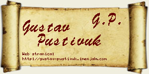 Gustav Pustivuk vizit kartica